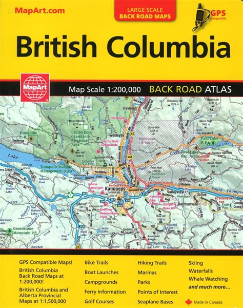 Buy Map British Columbia Back Road Atlas By Canadian Cartographics