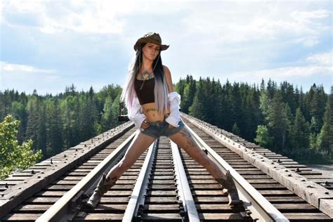 Train Conductor Fired For Sexy Snaps Straddling Tracks But Shes Not