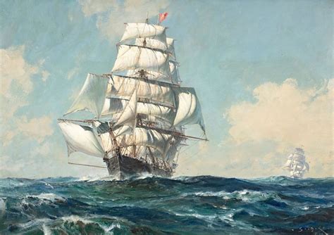 Under Full Sail By John Stobart 1929 Beat To Quarters