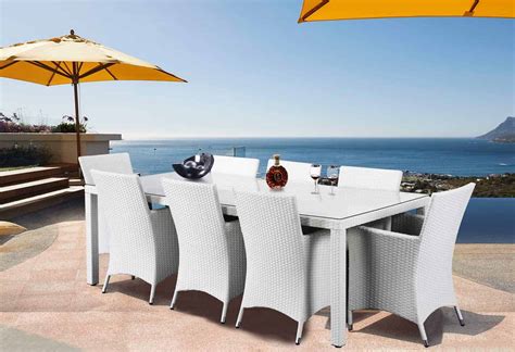 Charcoal Wicker Dining Set Chiasso 8 Velago Patio Furniture