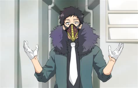 Обои маска перчатки парень Boku No Hero Academia Моя Геройская