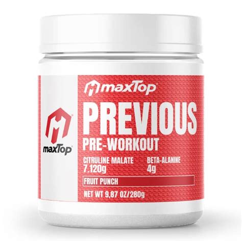 Previous Pre Workout 280 Gr De MaxTop Vivaelmusculo