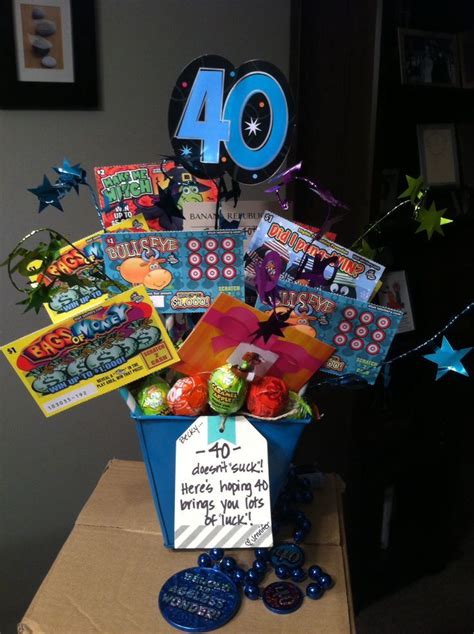 Image Result For 40 Lotto T Basket 40th Birthday Presents 20th