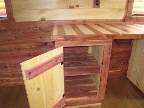 Trophy Amish Cabins Llc 12 X 32 Lodgecedar Deluxe Tiny Houses