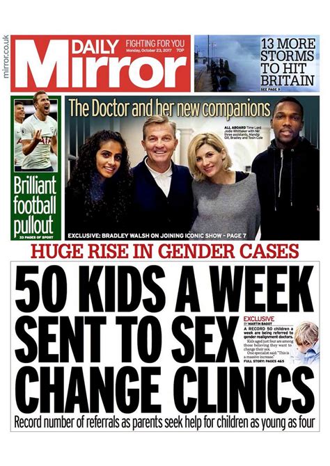 Daily Mirror Front Pages 2017 Tomorrowspaperstoday Mirror Online