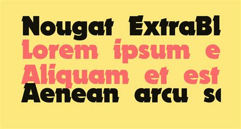 Nougat Extrablack Free Font What Font Is