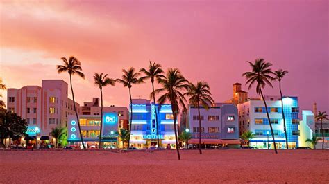 Miami South Beach Sunset 1920x1080 Rwallpaper