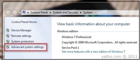 How To Access Advanced System Settings Quickly In Windows 7 Johns