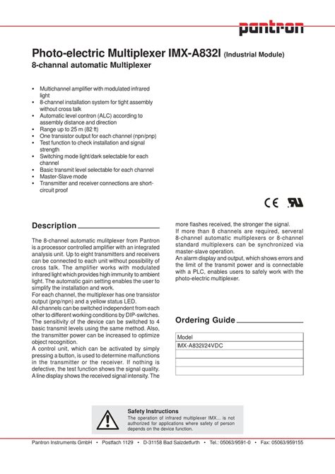 Pantron Imx A832i Manual Pdf Download Manualslib
