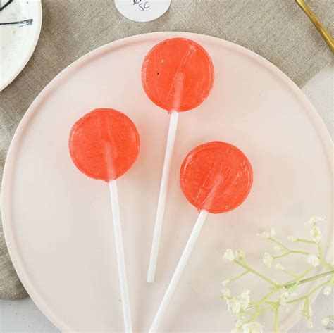 Five Alcoholic Strawberry Champagne Lollipops By Hollys Lollies