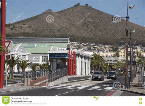 Bus Stop On The Waterfront In Cape Town South Africa Editorial Image