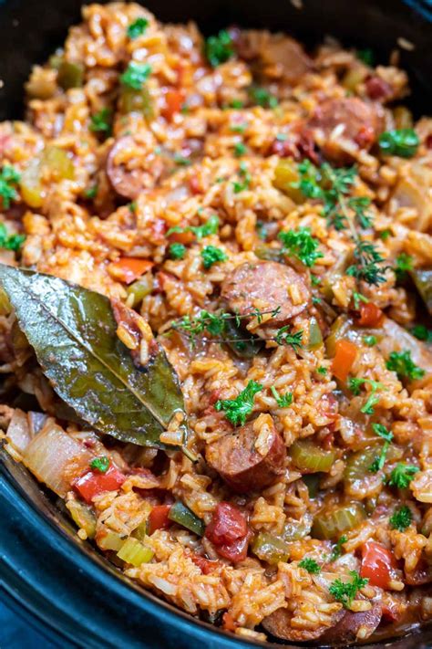 Chicken Sausage Slow Cooker Jambalaya Wonkywonderful