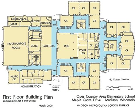 Floor And Site Plans Of The Cesar Chavez Elementary School Mmsd