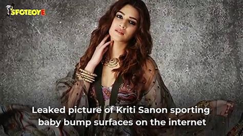 Kriti Sanons Pregnancy Avtar Leaves Fans Amused Pics From Sets Of Mimi Leak Video Dailymotion