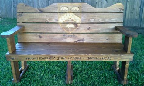 May 31, 2021 · 22nd anniversary of the memorial day miracle. A custom ordered anniversary bench we designed/built with the family crest. | Outdoor decor ...