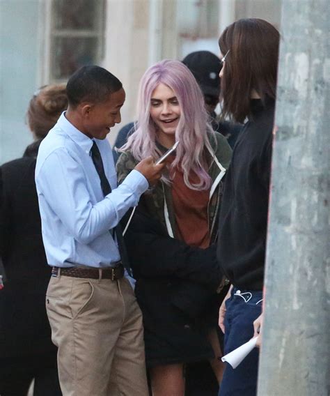 Taylor felt)(from life in a year soundtrack)life goes on it moves like a merry goheart break hurts, it strikes like a lightning. CARA DELEVINGNE and Jaden Smith on the Set of Life in a ...