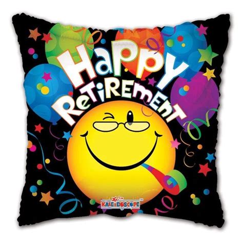Happy Retirement Balloon 18 Happy Face Mylar Foil For Party Decorations