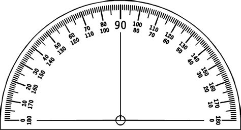 Free Printable Protractor 180 360 Pdf With Ruler Relationship Between