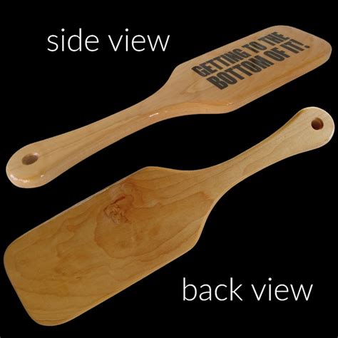 maple wood otk spanking paddle 11 5 8 x 3 x etsy