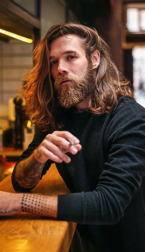 30 Ultimate Super Trending Long H Hair Style Long Hair Beard Mens Hairstyles With Beard