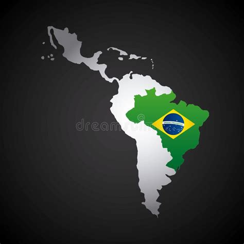 Latin America Map Stock Illustration Illustration Of Brazilian 82999299