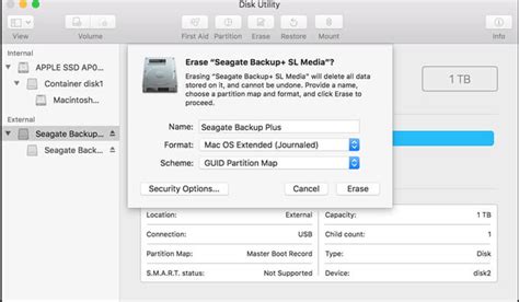 Troubles of seagate backup plus desktop drive. Format and Erase Seagate Backup Portable Drive on Mac