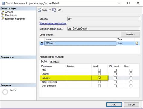 Grant Execute Or View Permission To Stored Procedures In Sql Server