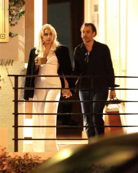Can lady gaga have a husband? LADY GAGA and Boyfriend Christian Carino Leaves Sunset ...
