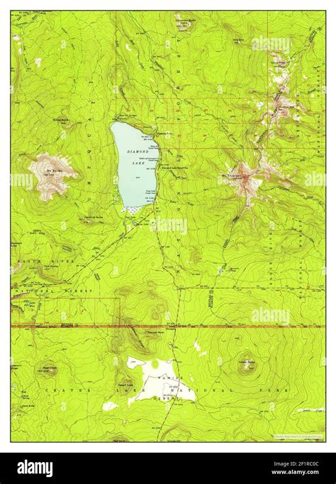 Mapa De Diamond Lake Oregon Imágenes Recortadas De Stock Alamy