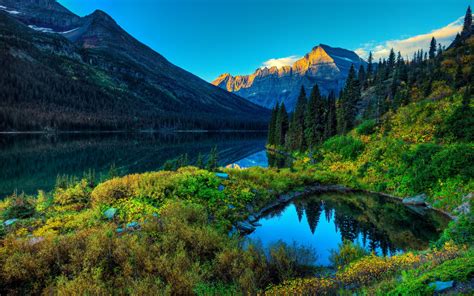 Fondos De Pantalla Paisaje Montañas Lago Naturaleza Reflexión