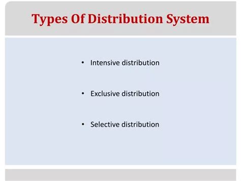 Ppt Types Of Distribution System Powerpoint Presentation Free