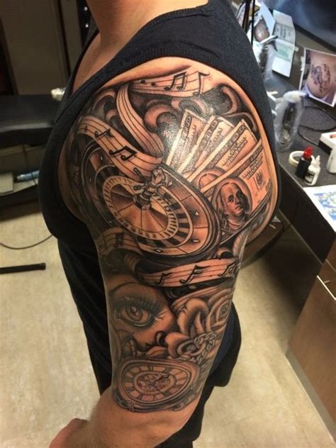 They allow the look of pure masculinity as well as enhance the overall look. half sleeve | Half sleeve tattoos for guys, Cool half ...