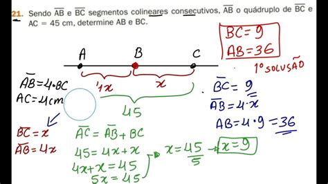 Exercícios Sobre Segmentos Consecutivos E Colineares 6 Ano