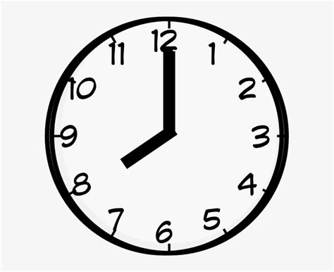Clock Clipart Eight O Clock Clipart 600x589 Png Download Pngkit
