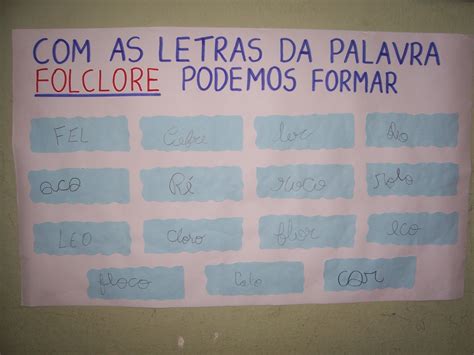 Acrostico Com A Palavra Folclore