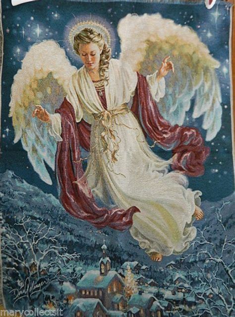 Dona Gelsinger Angel Angels Stunning Tapestry Large Fabric Material Panel Wow Ange Anges De