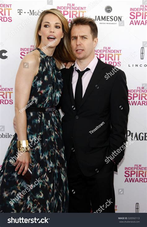 Leslie Bibb And Sam Rockwell At The 2013 Film Independent Spirit Awards