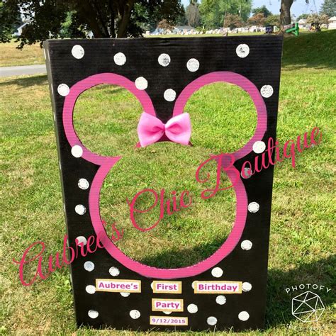Did you scroll all this way to get facts about mickey mouse birthday decorations? Minnie Mouse Party Decor PhotoBooth Aubree's Chic Boutique ...