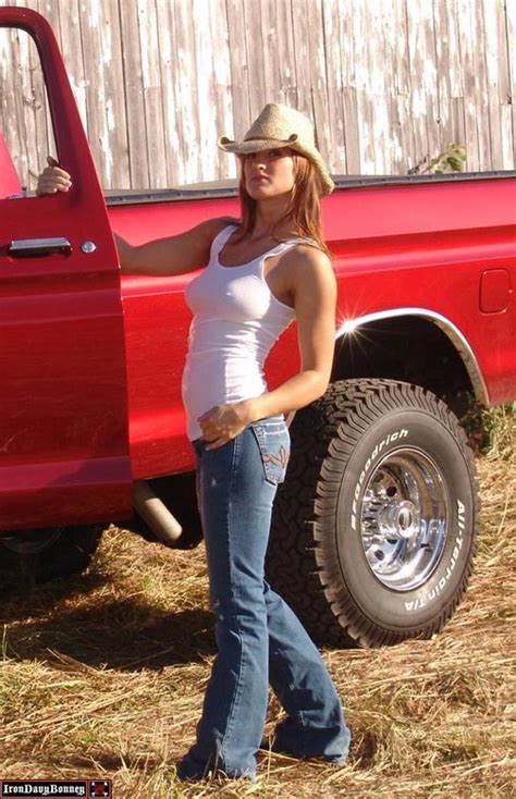Sexy Farmers Babe Beside Her Truck Picture EBaum Play Beautiful Woman Pick Up Truck Min