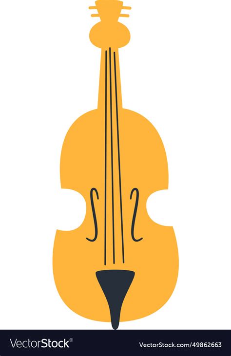 Contrabass Musical Instrument Royalty Free Vector Image