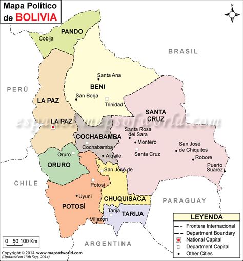 Mapa De Bolivia Con Nombres Para Imprimir En Pdf 2021 Images