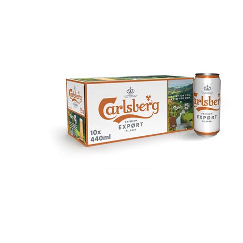 Carlsberg Export Lager Beer 10 X 440ml Cans Beer Iceland Foods