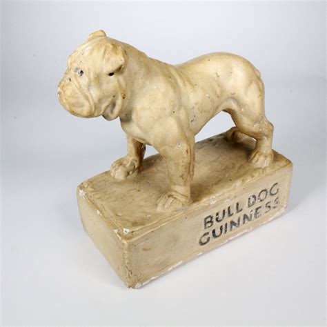Rare Bulldog Guiness Plaster Advertising Figure 1930/40s - Camberwell