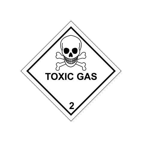 Class Toxic Gas Label Gobo Trade Ltd
