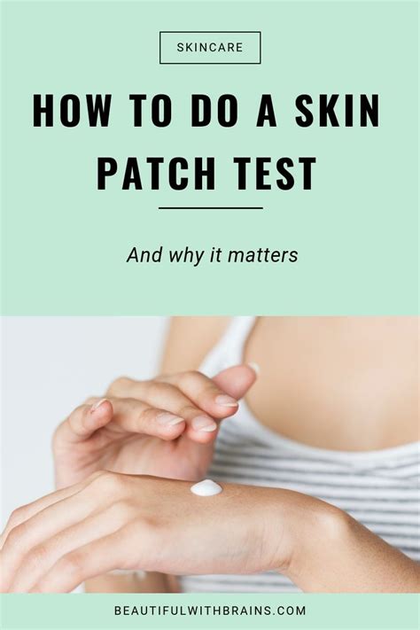 How To Do A Skin Patch Test Beautiful With Brains