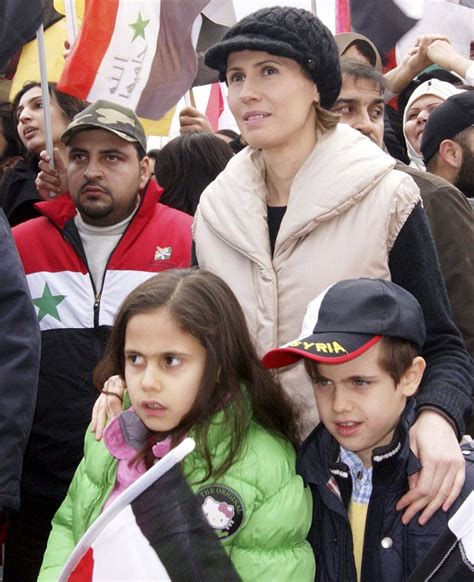 Asma Assad British Wife Of Syrias President Takes Her Children To