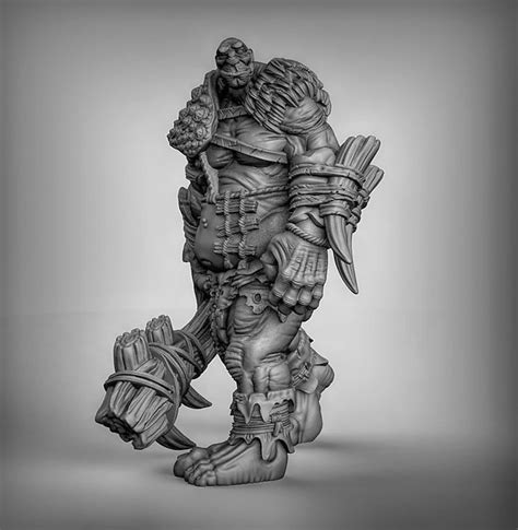 Hill Giant 84mm Resin Miniature Dnd Miniatures Etsy