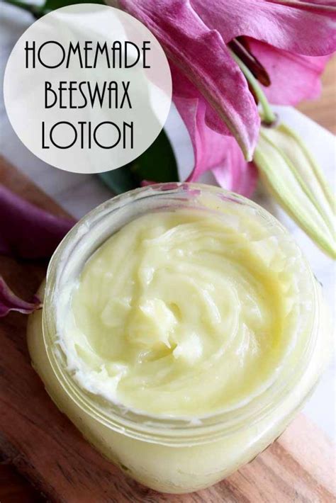 How To Make Beeswax Hand Lotion In 2020 Homemade Lotion Recipe