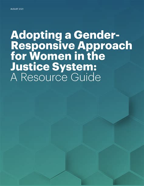 adopting a gender responsive approach for women in the justice system a resource guide csg