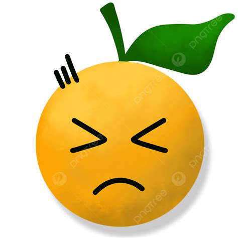 Fruit Emoji Orange Fruit Emoji Orange Emoji Fruit PNG Transparent Clipart Image And PSD File